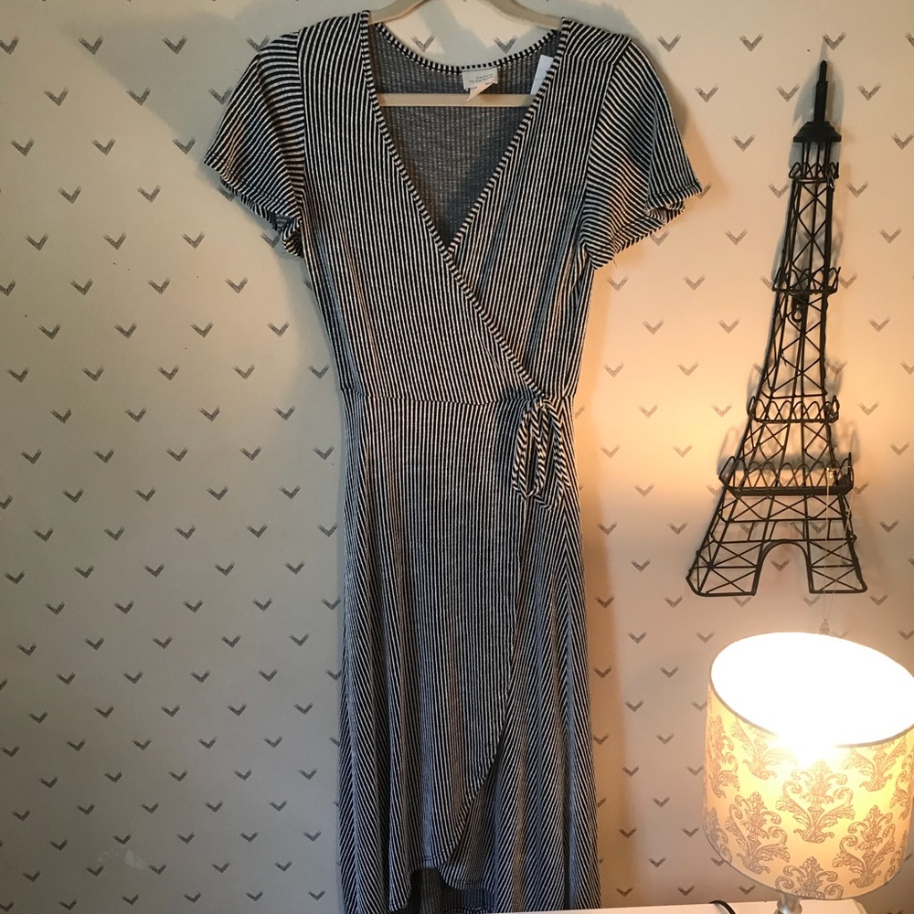 Midi Form Fitting Dress Caution to the Wind